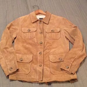 Tan / Creme Suede Jacket LIKE NEW